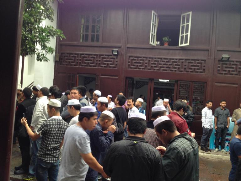 After the obligatory Eidul Adha prayers at the Masjid of Ningbo